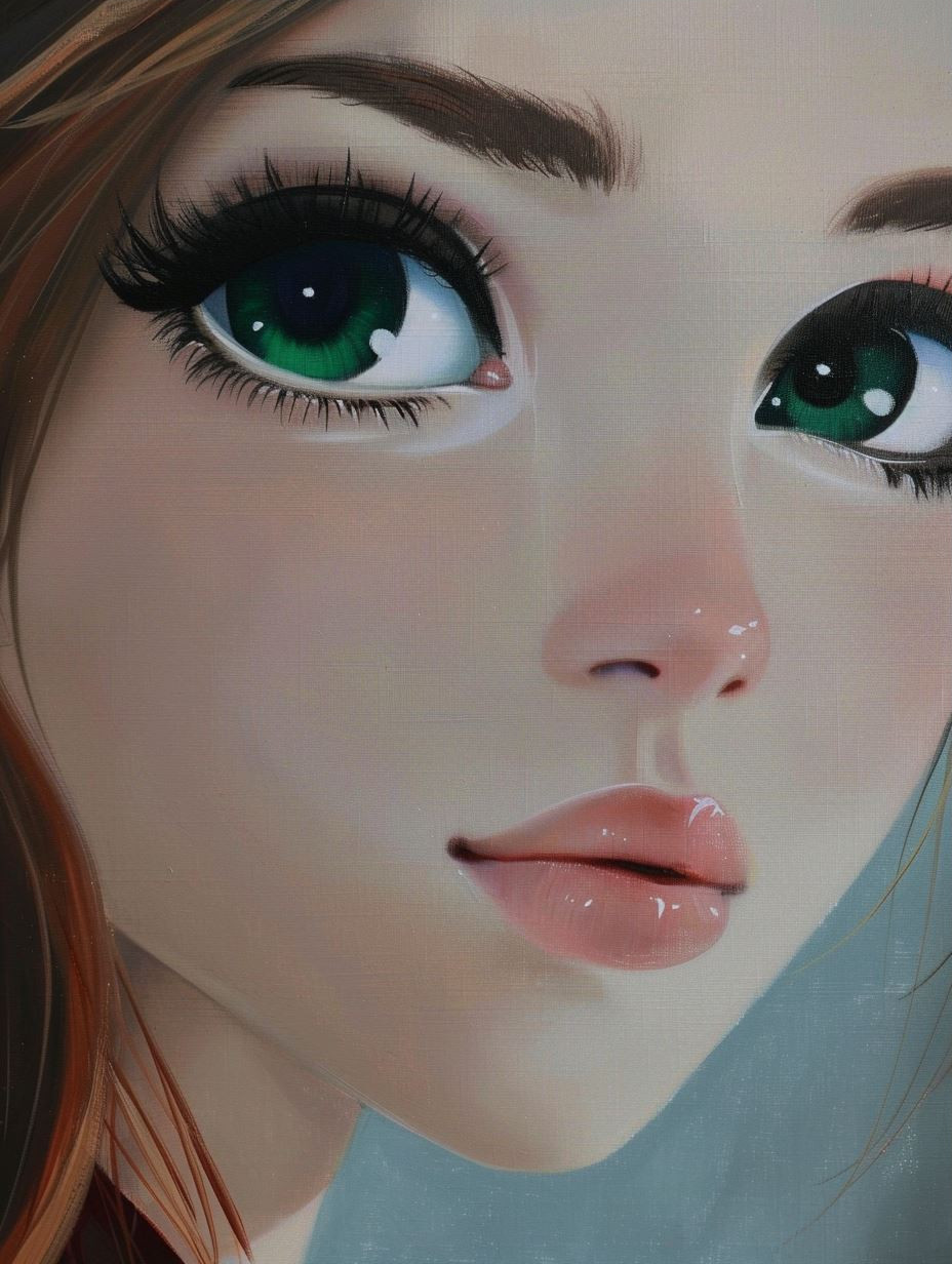Ethereal Gazes: A Digital Portrait Study - Image 3