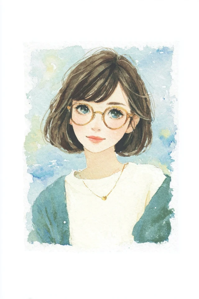 Soft Watercolor Muse - Image 1