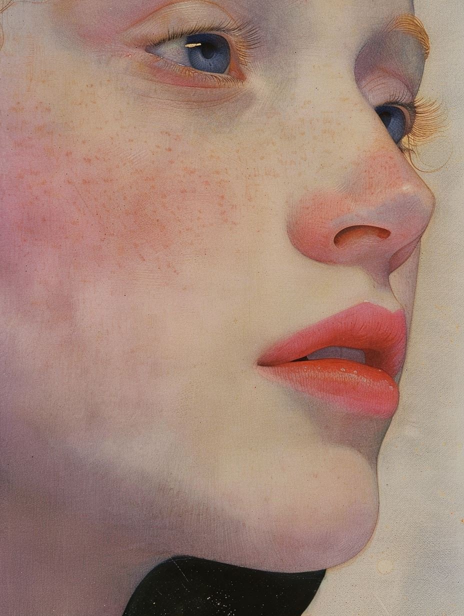 Ethereal Gazes in Pastel Hues - Image 1