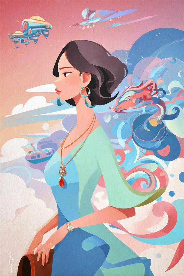 Whimsical Dreams in Pastel Hues - Image 1