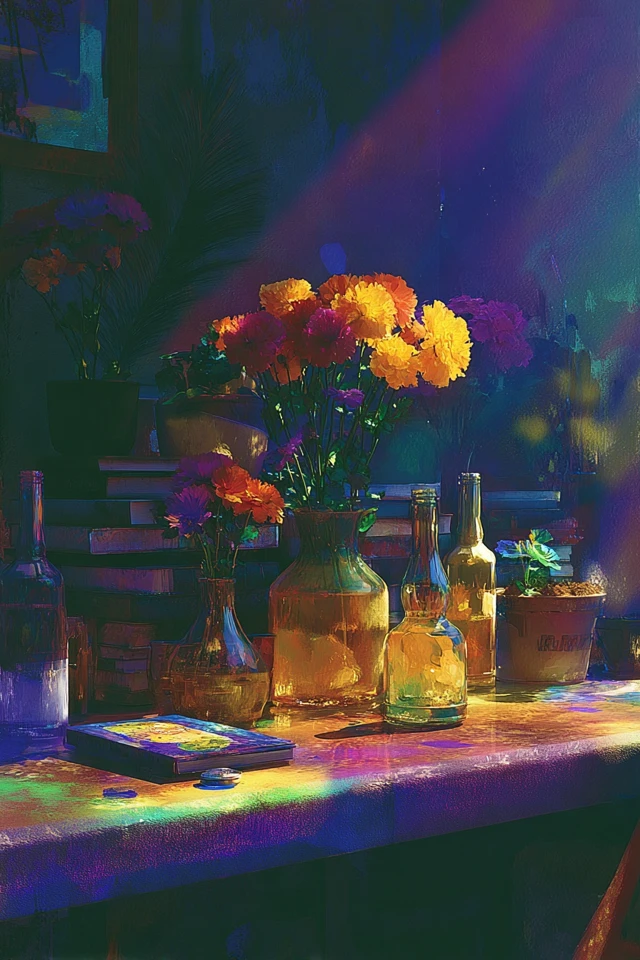 Vibrant Dreams in Neon Hues - Image 3