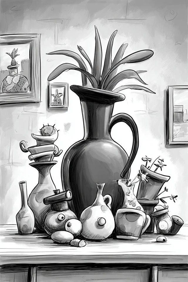 Monochrome Curly Muse - Image 3
