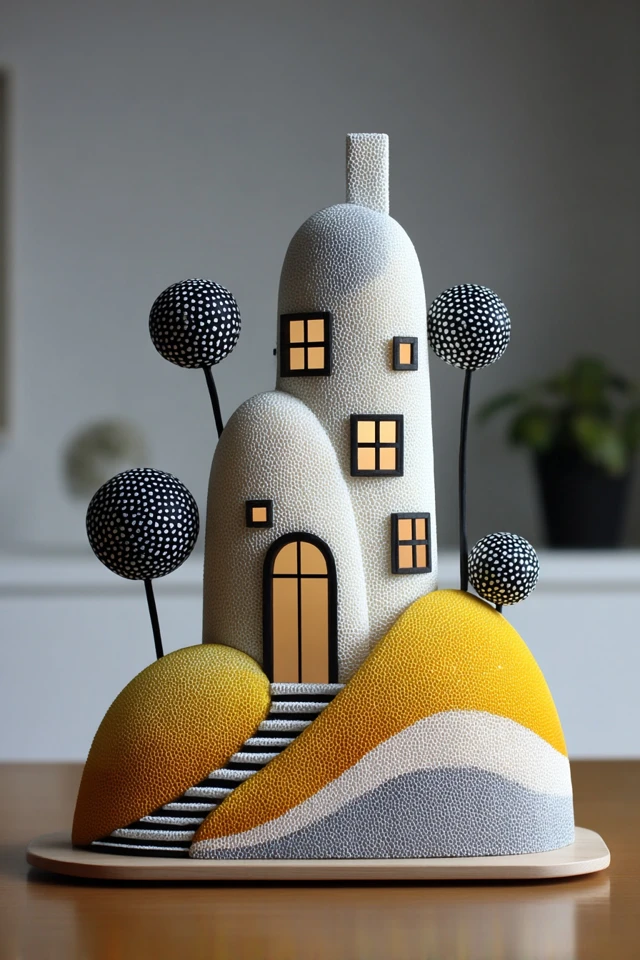 Beaded Geometric Surrealism - Image 6