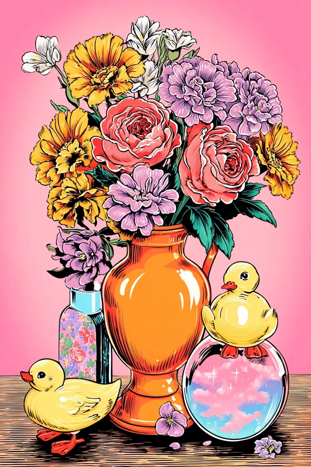 Retro Pop Art Surrealism Collage - Image 3
