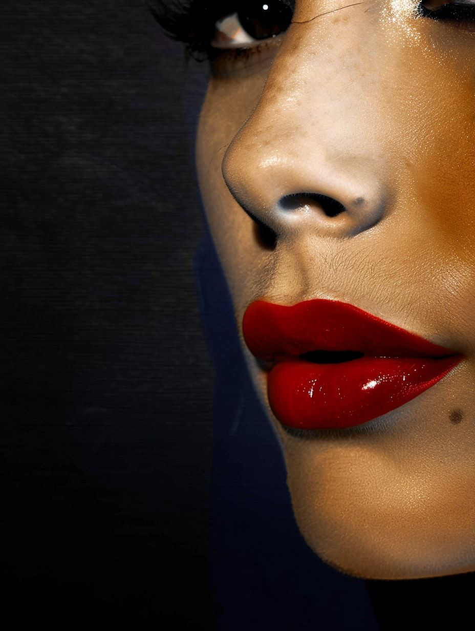 Bold Crimson Beauty Portraits - Image 3