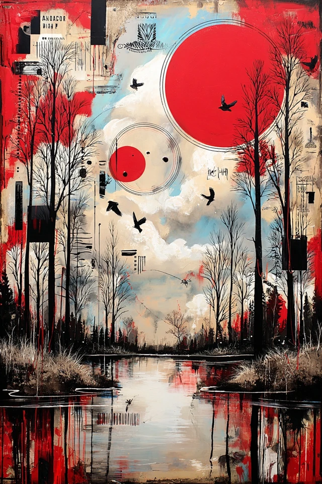 Crimson Collage Soul - Image 2