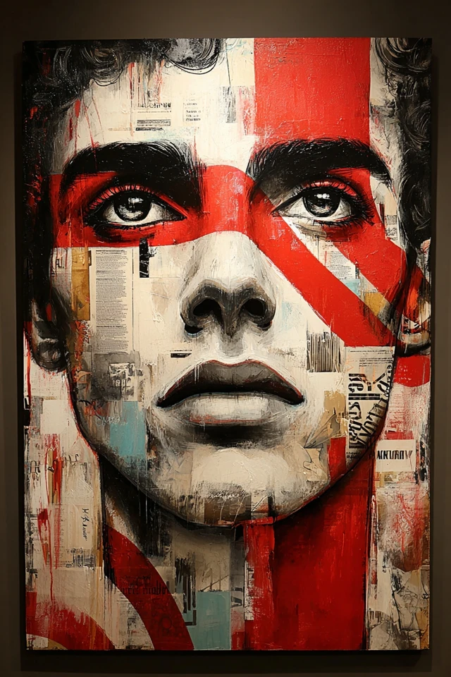 Crimson Collage Soul - Image 1