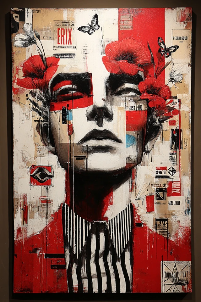 Crimson Collage Soul - Image 3