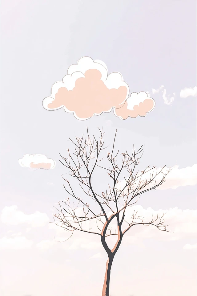 Soft Pastel Minimalist Portrait - Image 5