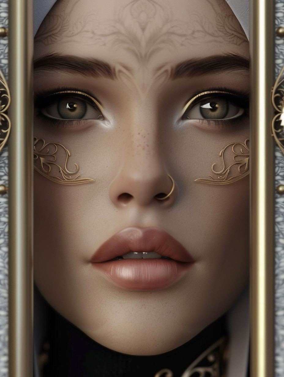 Ethereal Gilded Fantasy Portrait