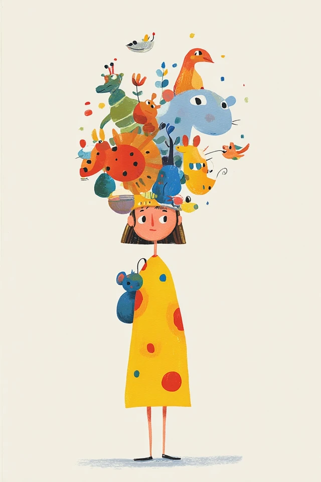 Whimsical Worlds of Color and Imagination - Image 1