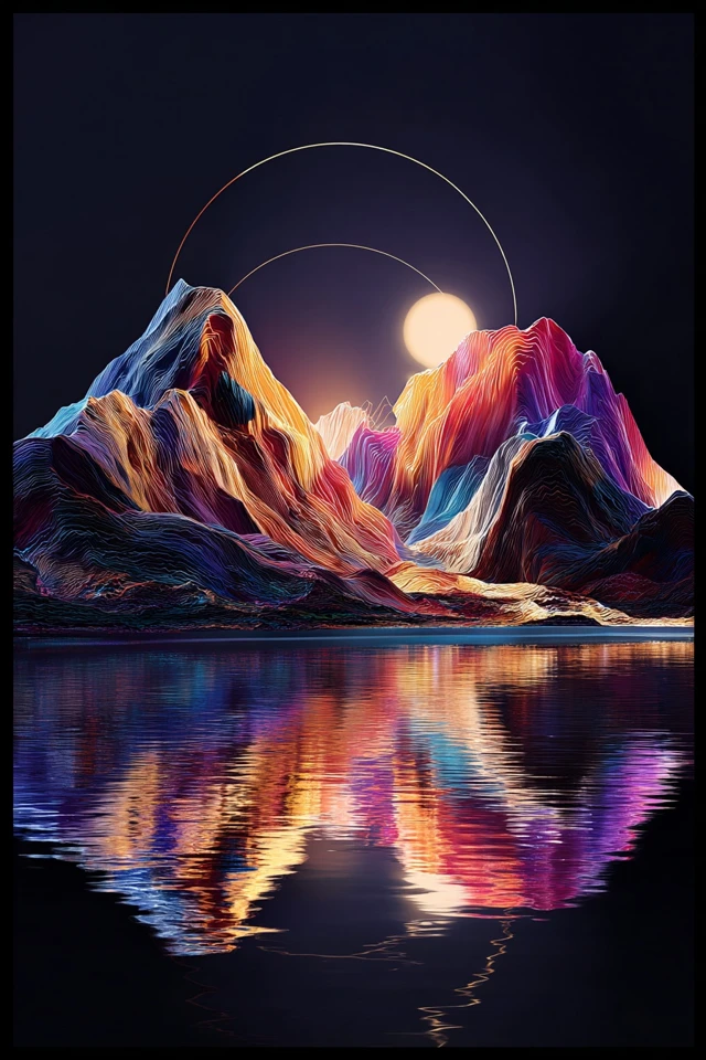 Vibrant Dreams in Neon Hues - Image 2