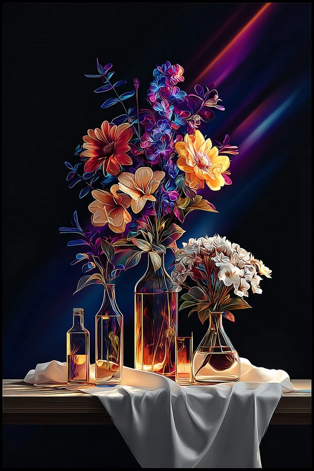 Vibrant Dreams in Neon Hues - Image 3