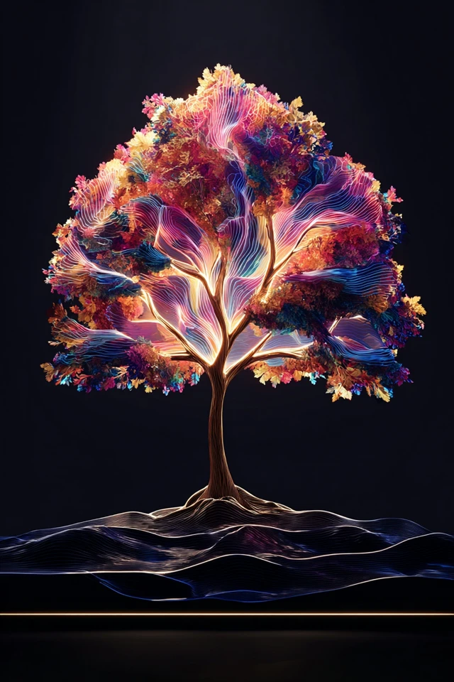 Vibrant Dreams in Neon Hues - Image 5