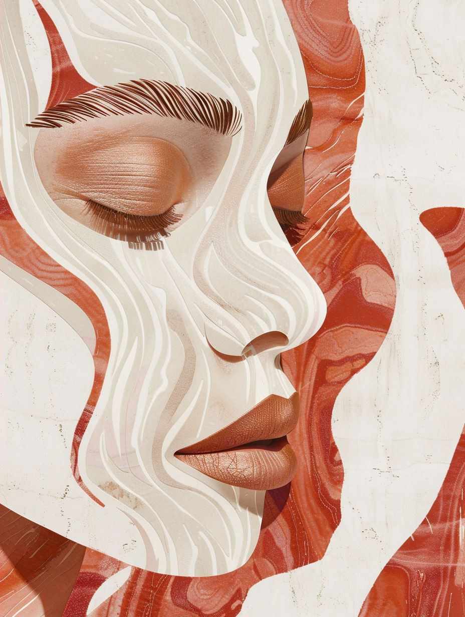 Surreal Fluid Portrait Fragments - Image 2
