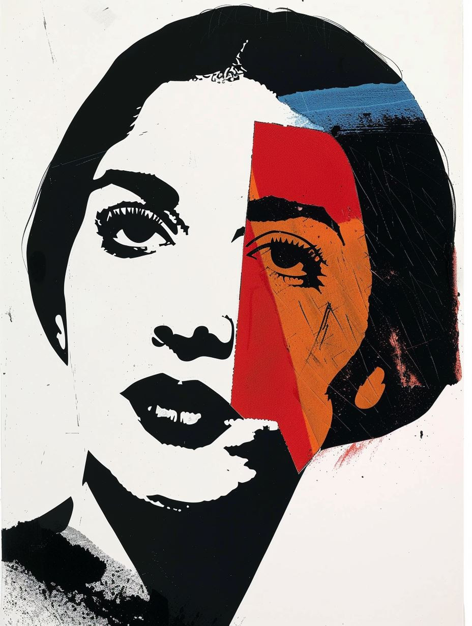 Fragmented Visions in Red and Black - Image 1