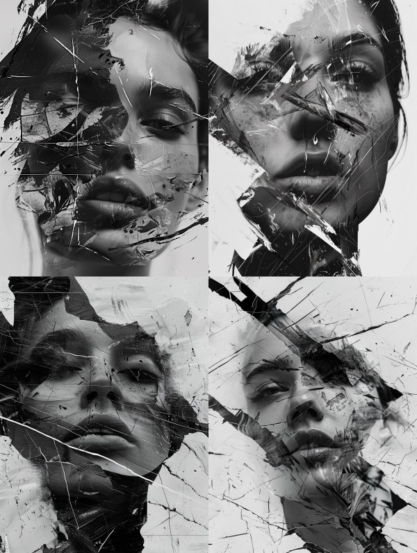 Fragmented Souls in Monochrome