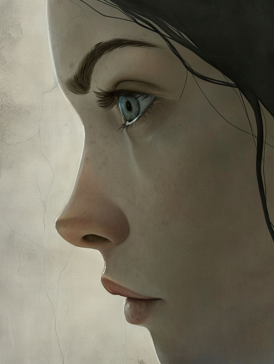 Serene Porcelain Dream Portrait - Image 4