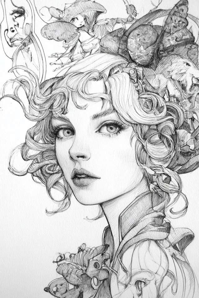 Intricate Graphite Dreams - Image 1
