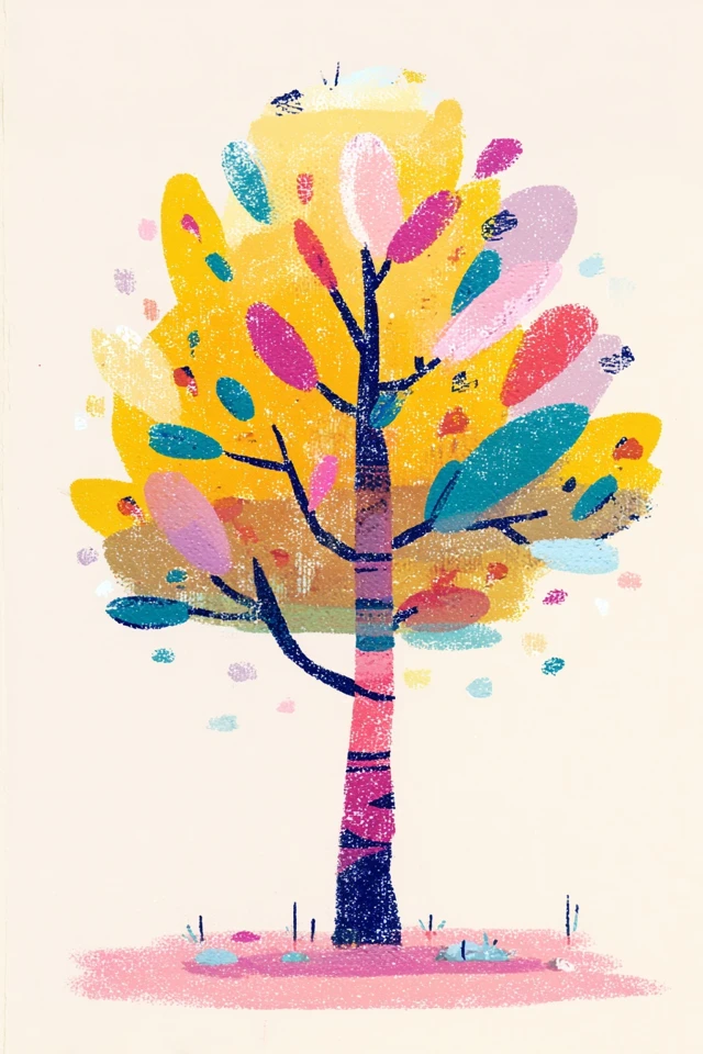 Vibrant Mixed Media Portrait - Image 5