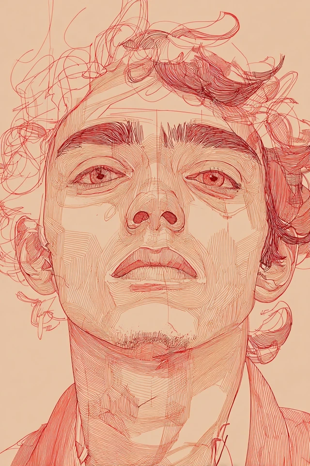 Crimson Sketch Soul - Image 1