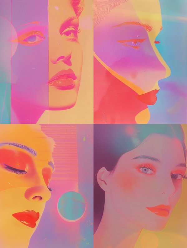 Neon Dreams Prism Portraiture