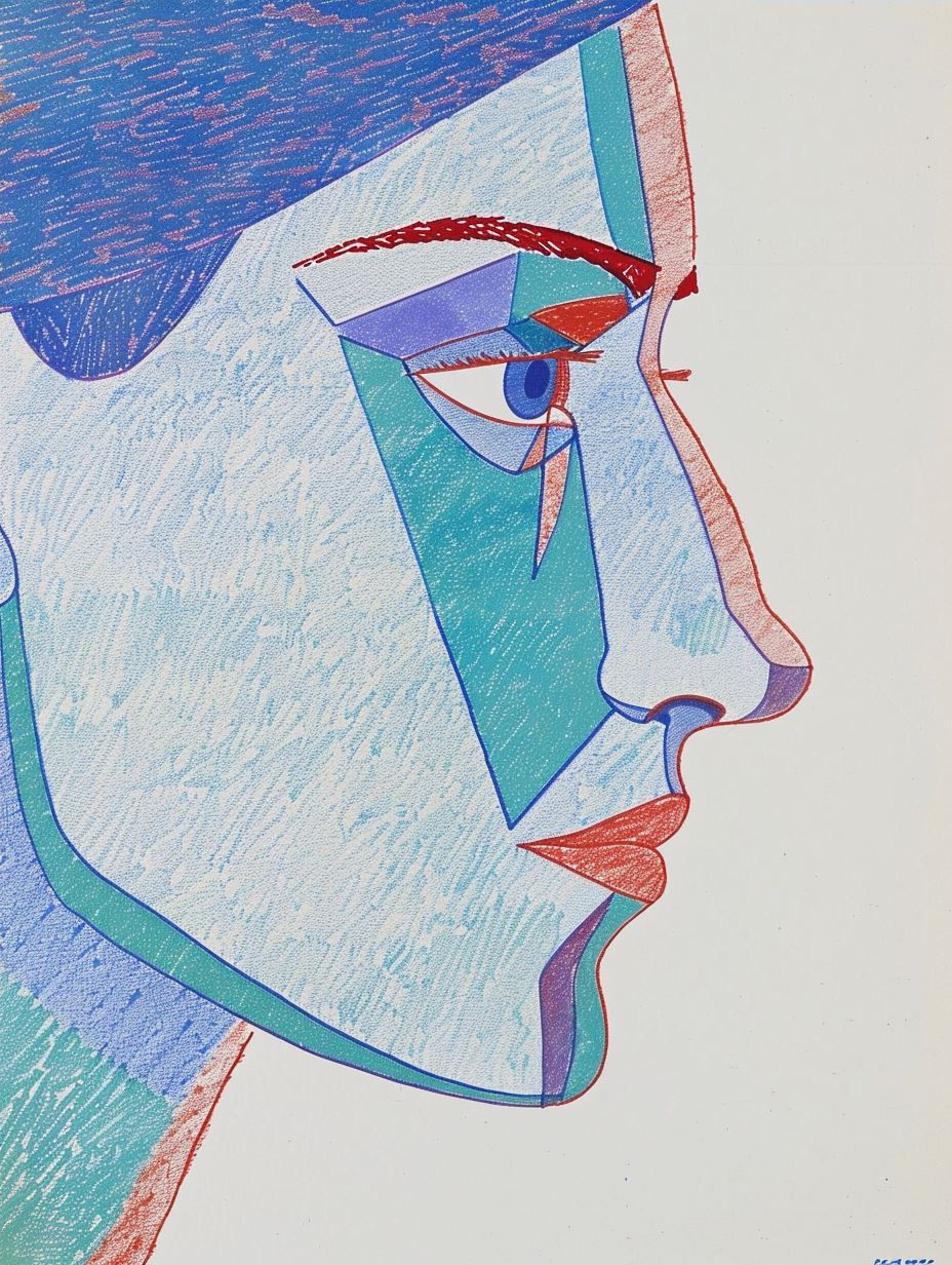 Prismatic Perspectives: A Study of Four Faces - Image 4