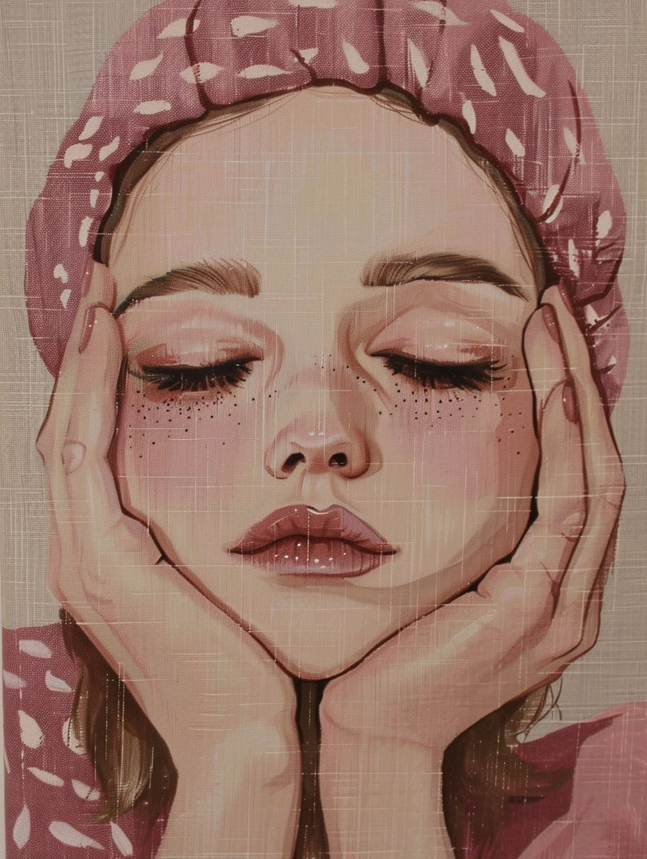 Ethereal Linen Portrait Study - Image 2