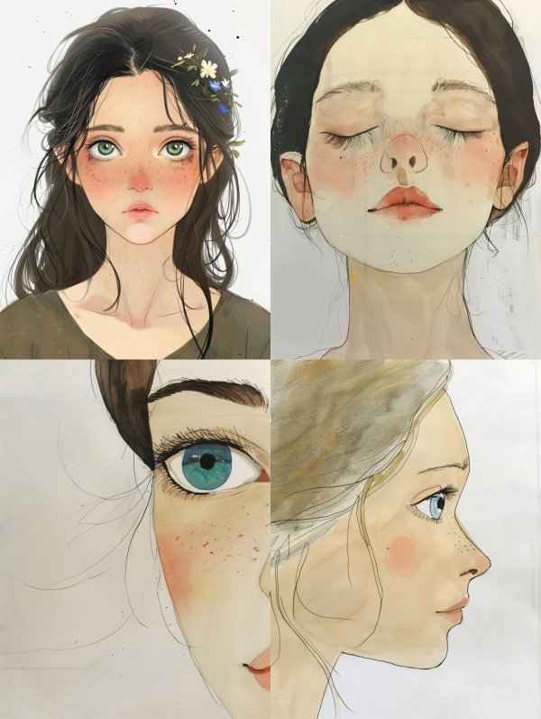 Ethereal Gazes: A Study in Softness