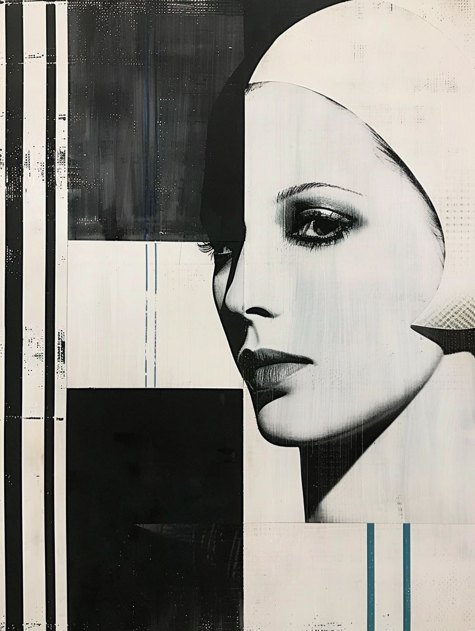 Fragmented Monochrome Muse - Image 4