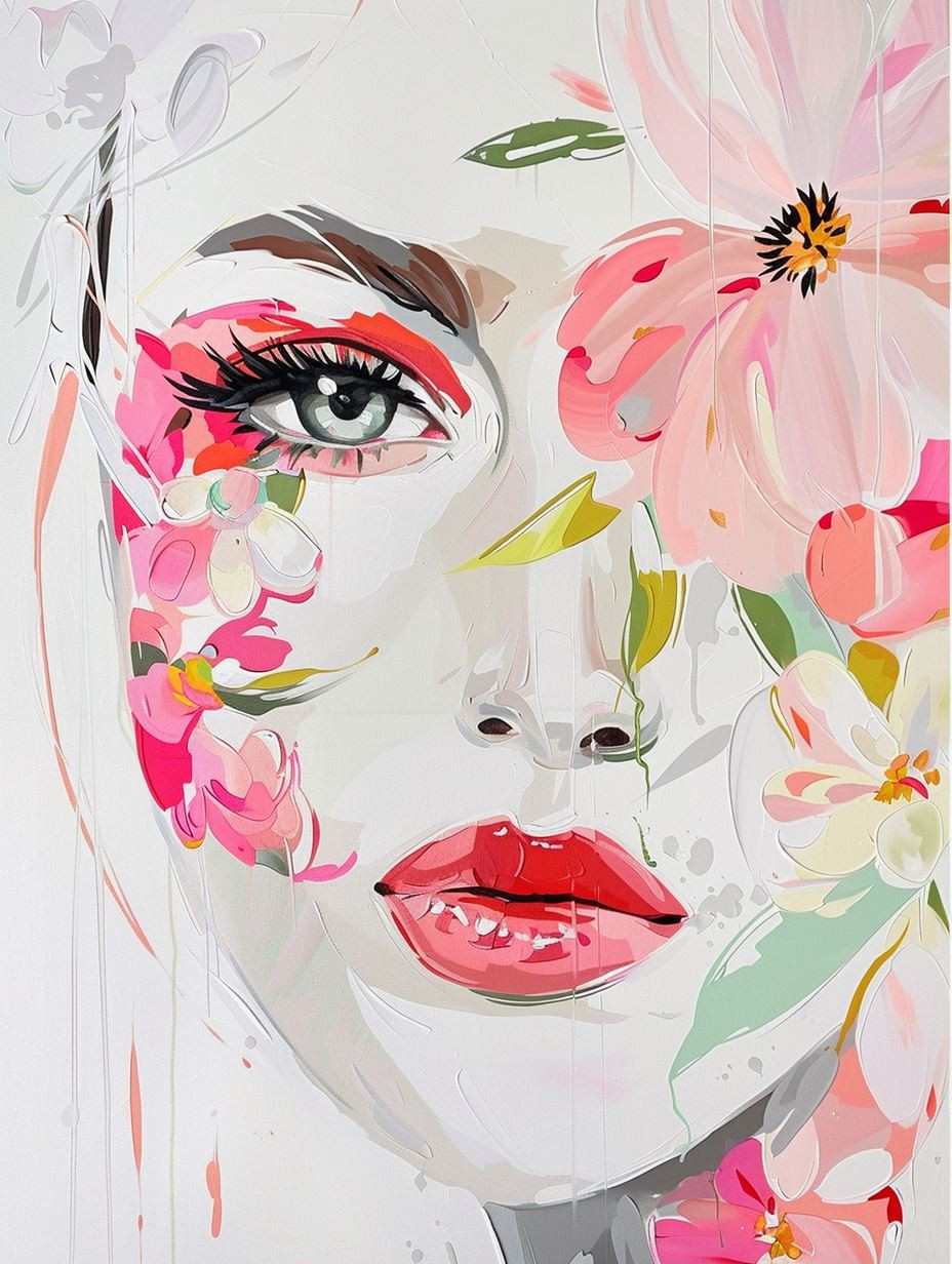Floral Whispers: A Quartet of Beauty - Image 1