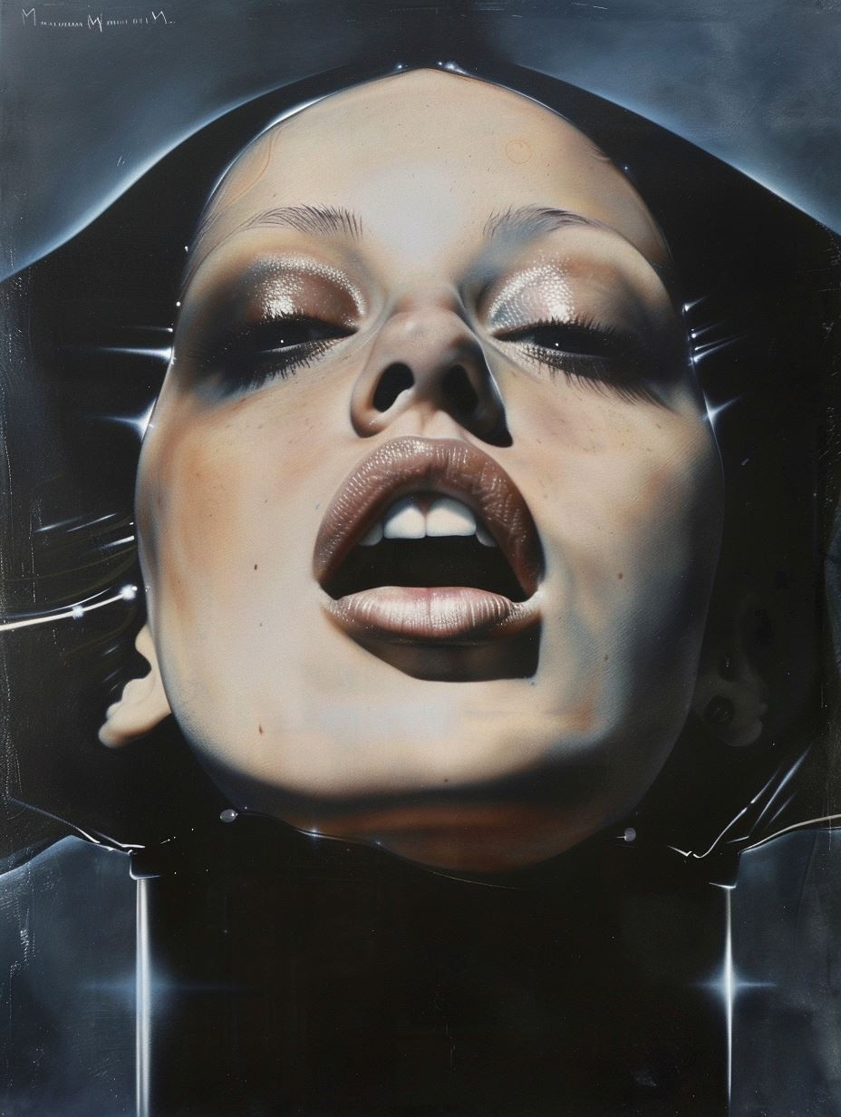Futuristic Chrome Cybernetic Portraits - Image 1