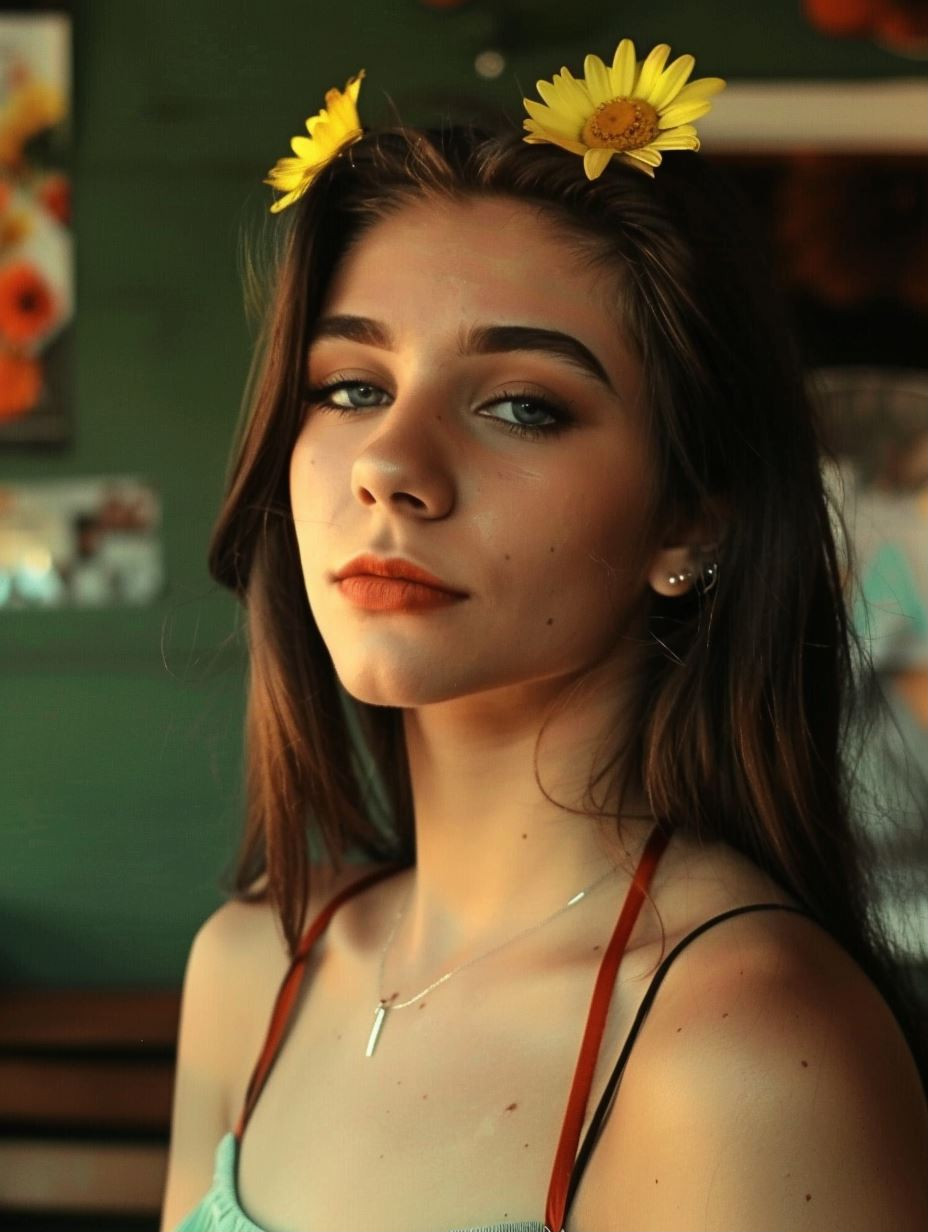 Timeless Gazes: A Study of Feminine Beauty - Image 1