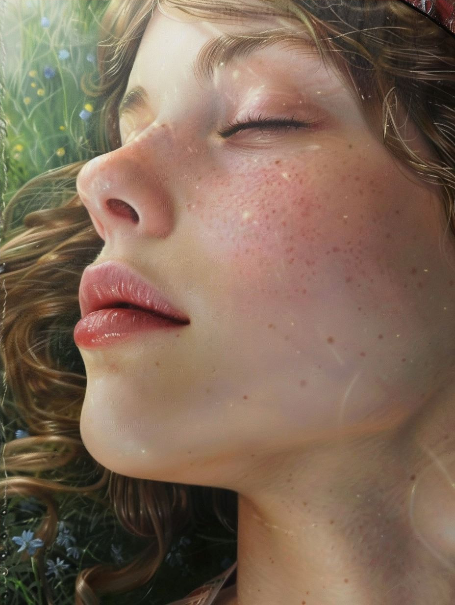 Ethereal Glow Portrait of Serenity - Image 4