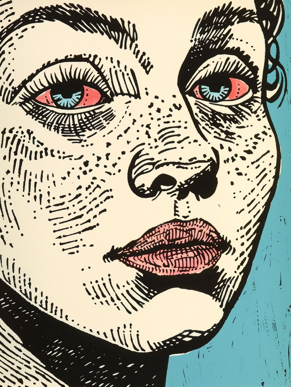 Eclectic Modernist Portrait Collage - Image 1