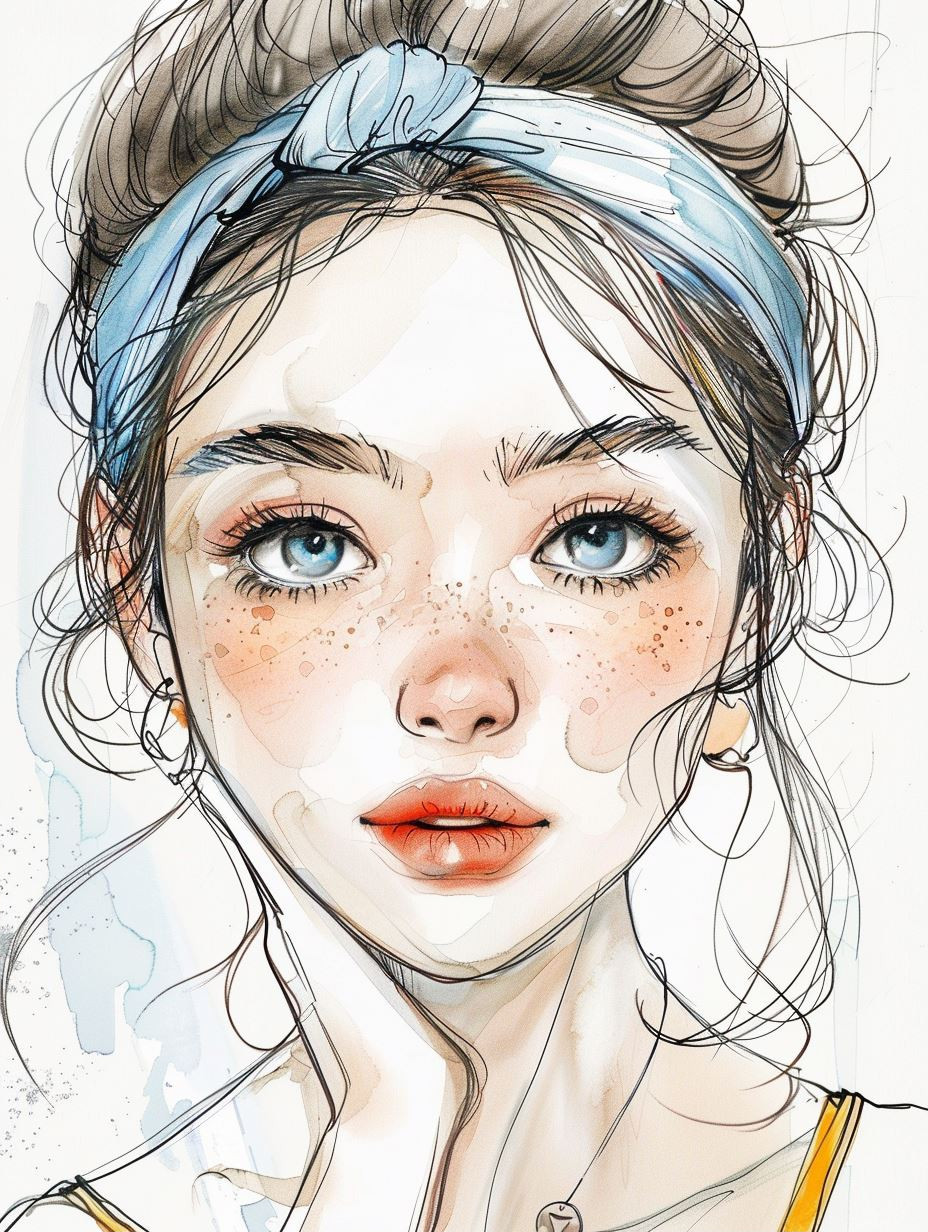 Ethereal Gazes: A Portrait Study - Image 2