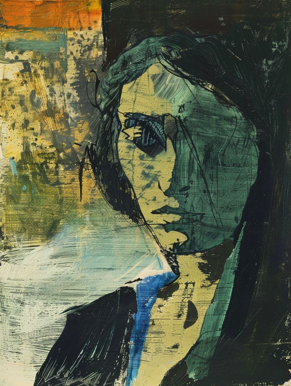 Fragmented Portraits in Moody Hues - Image 3