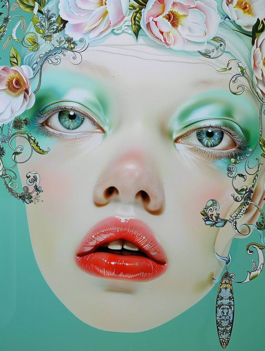 Ethereal Surrealist Portrait Study - Image 3