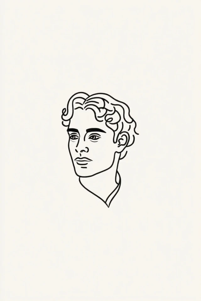 Classic Line Portrait - Image 1