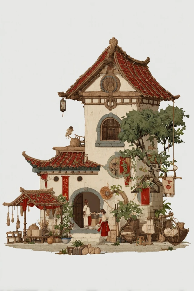 Rustic Oriental Elegance - Image 6