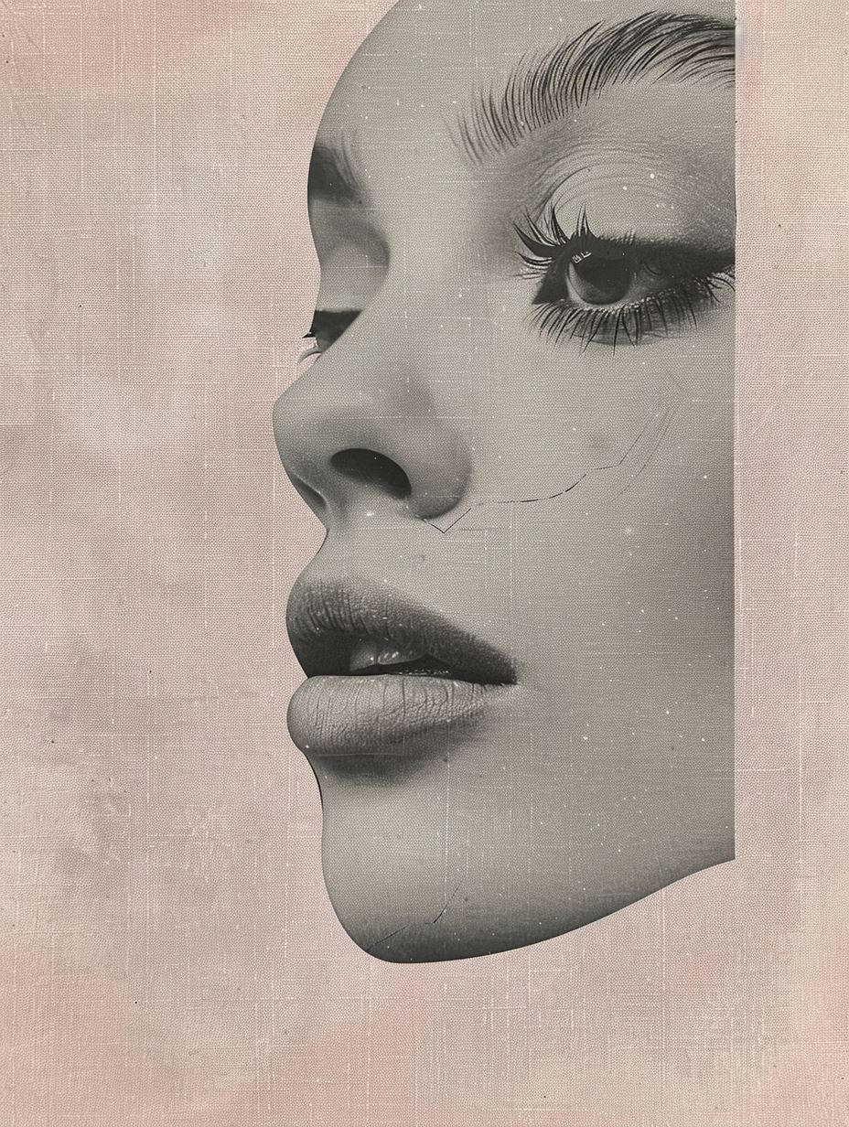 Fragmented Ethereal Portrait Collage - Image 2