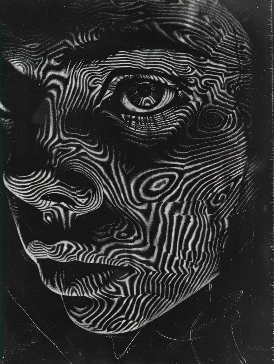 Topographic Human Portrait Study - Image 3