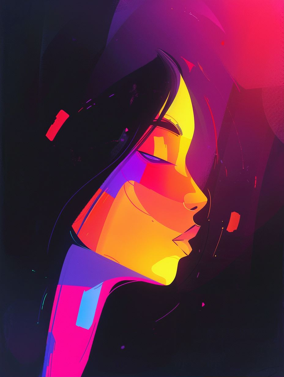 Neon Dreams in Vibrant Hue - Image 1