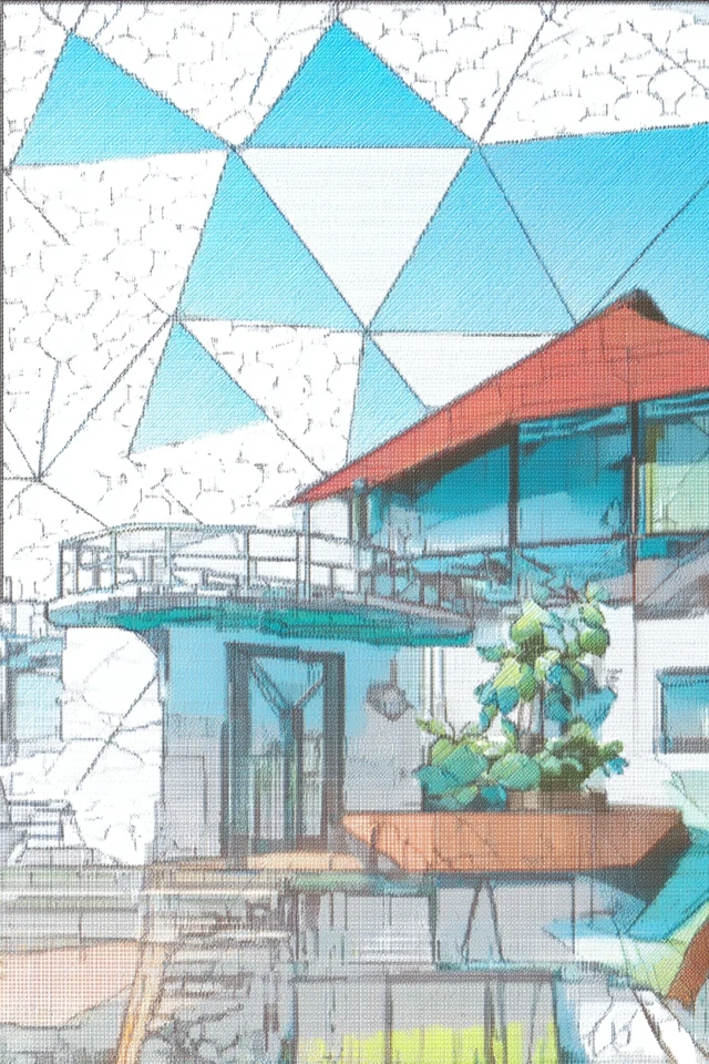 Geometric Dreams in Digital Fragments - Image 6
