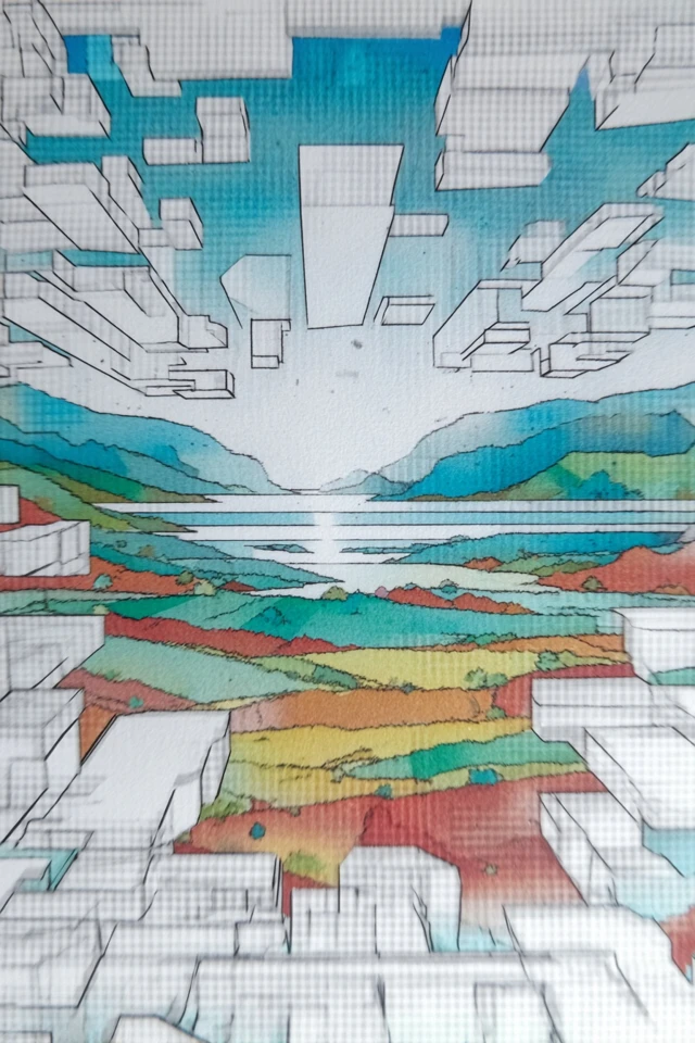 Geometric Dreams in Digital Fragments - Image 2