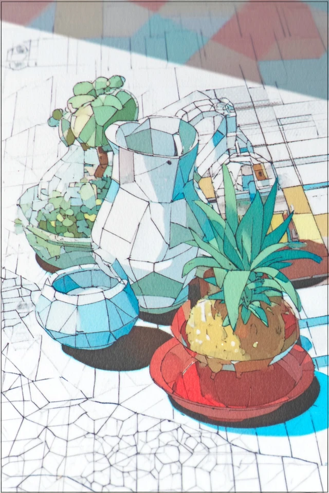 Geometric Dreams in Digital Fragments - Image 3