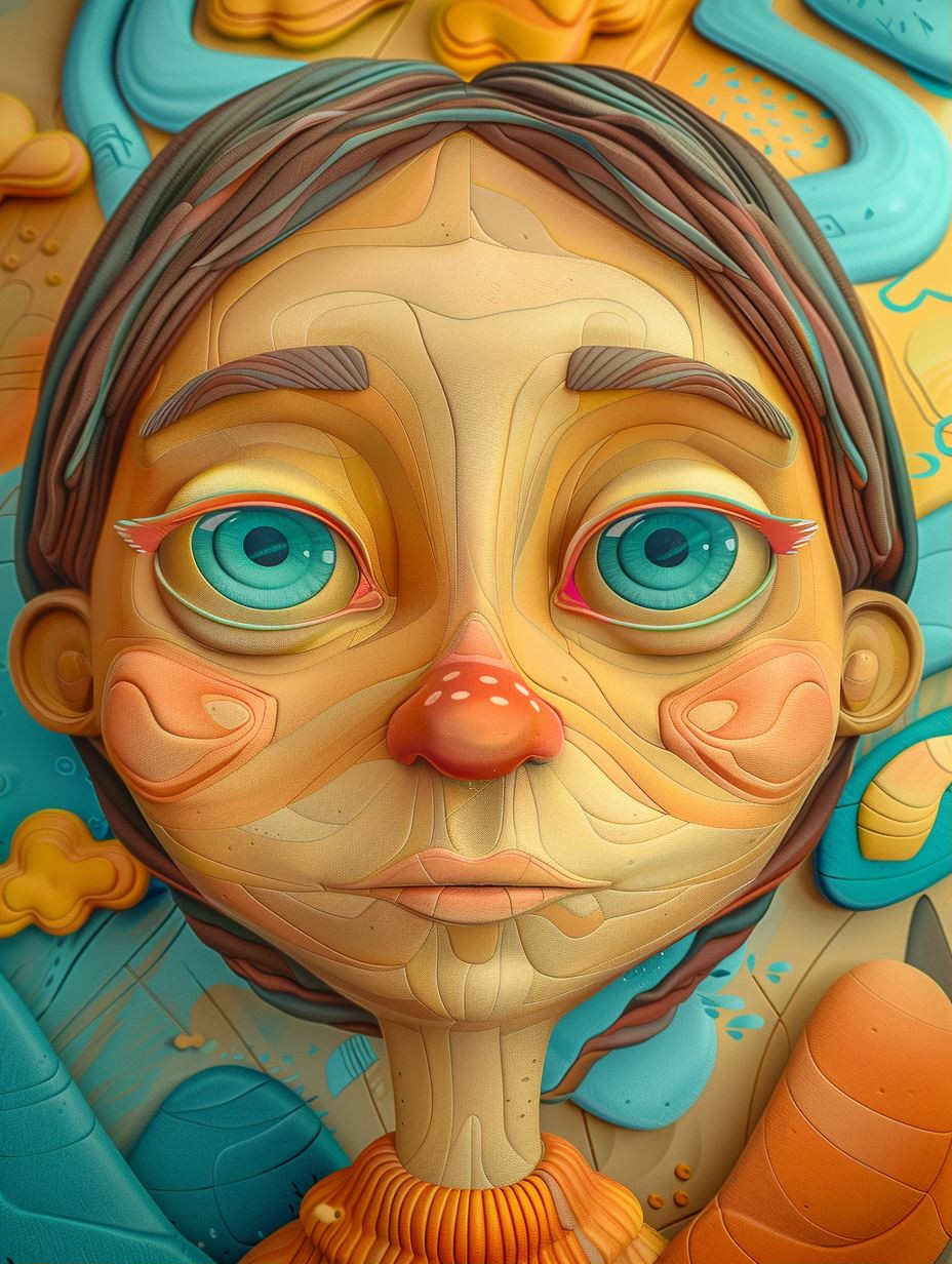 Surreal Sculpted Ethereal Portraits - Image 1