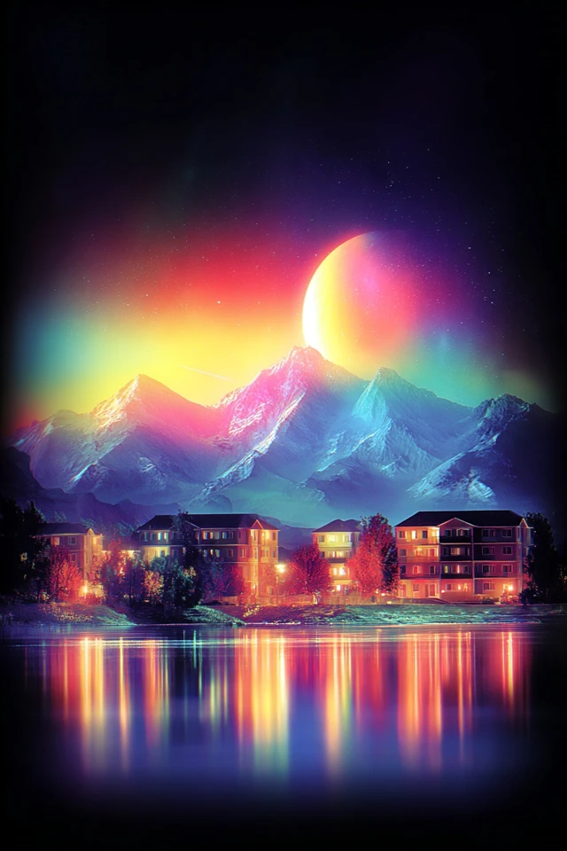 Vibrant Dreams in Neon Hues - Image 2