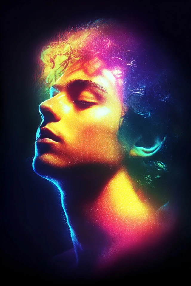 Vibrant Dreams in Neon Hues - Image 1