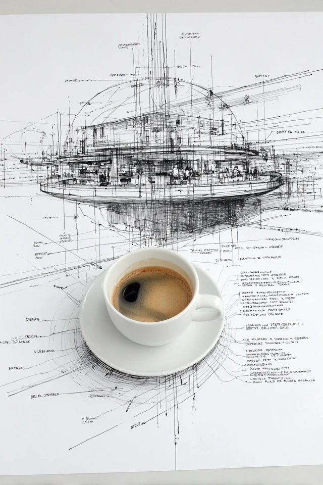 Precision in Pencil: Architectural Sketches - Image 4